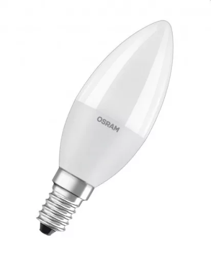 LED IZZÓ gyertya 7,5W E14 806lm 2700K meleg fehér fényforrás Ra80 230V FR matt  Osram