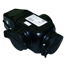 ELOSZTÓ 3-AS  GUMI  IP44  SZERELHETÕ DUGALJ