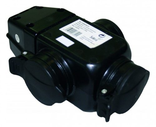 ELOSZTÓ 3-AS  GUMI  IP44  SZERELHETÕ DUGALJ