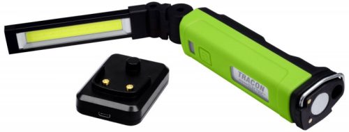 KÉZI LÁMPA LED AKKUMULÁTOROS  IP44 3 H, 2000 mAh, 600/200lm TRACON