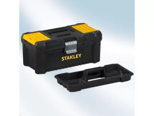 SZERSZÁMOSLÁDA STANLEY STST1-75518 16" FÉMCSATOS,FEDÉLBEN CSAVARTARTÓ+B6