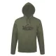 TOP_HOODY-H_CARP_2.0-L kapucnis pulóver (ponty mintával) ARMY 50% pamut 50%poli