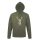 TOP_HOODY-H_DEER_HEAD 2XL kapucnis pulóver (szarvas minta) ARMY 50% pamut 50%pol