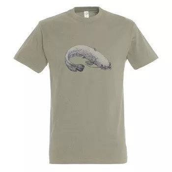 TOP kereknyakú póló harcsa mintával, 100% pamut, 190gr/m2, 2XL