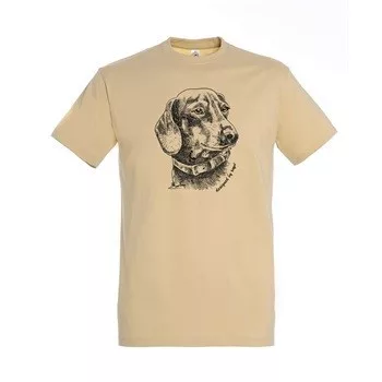 TOP Póló tacskó mintával kereknyakú 2XL