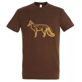   TOP kereknyakú póló róka mintával, 100% pamut, 190gr/m2, 2XL