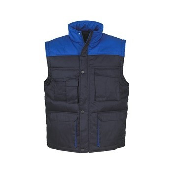 TOP VEST THUNDER bélelt mellény sötétkék 5XL multifunkciós zsebek