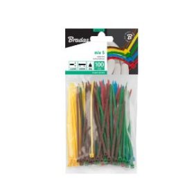 Kábelkötegelő 2,5x100mm MIX5 100 db (K250/500)