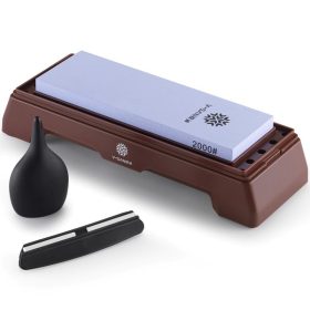   TAIDEA Fenőkő szett, #2000/6000 + állvány + élszögtartó + vízcseppentő