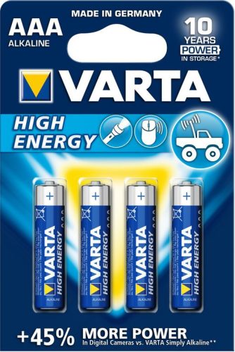 VARTA Longlife Power alkáli elem AAA B4