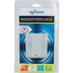   Weitech Ultrahangos szúnyogriasztó 50m2/ elemmel működik, kültéri
