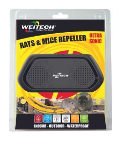 Weitech Ultrahangos patkány és egérriasztó IP44 kül és beltéri