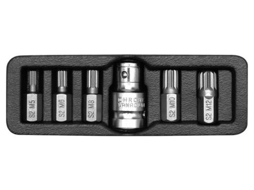 YATO Bit klt. 6 r. SPLINE M5-M12 L=30mm 1/2 col