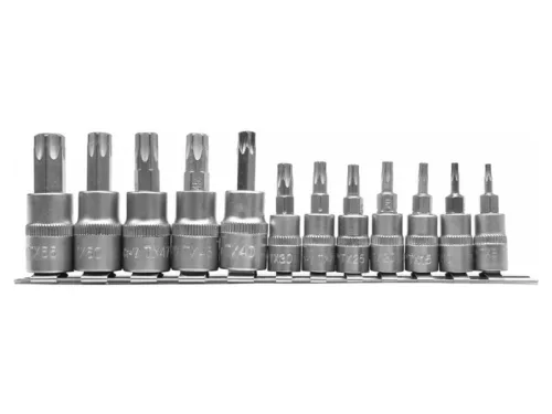 YATO Bithegy dugófejjel Torx 12 r. (1/4  col L=37mm T8-T30, 3/8 col L=48mm T40-