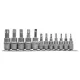YATO Bithegy dugófejjel Torx 12 r. (1/4  col L=37mm T8-T30, 3/8 col L=48mm T40-