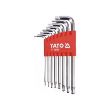 YATO Torx kulcs készlet 8 részes T9-T40 gömbfejű