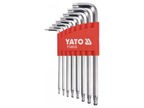 YATO Torx kulcs készlet 8 részes T9-T40 gömbfejű