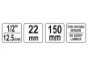 YATO Lambdaszonda hosszú dugókulcs 1/2' 22 mm CrV