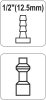 YATO Pneumatikus tömlővég 1/2 col cső csatlakozó