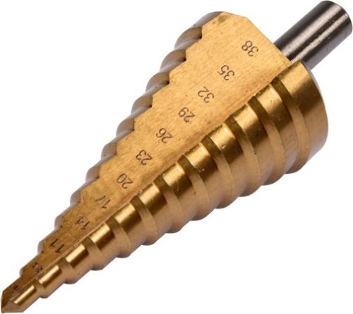 YATO Lépcsős fúró 6-38 mm HSS Titán-nitrid