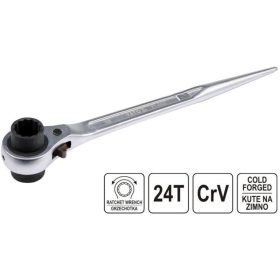 YATO Állványkulcs 19X22 mm, racsnis ~