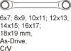 YATO Csillagkulcs klt 7r. 6-19 CrV (fiókbetét) CrV