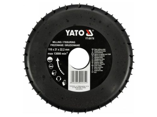 YATO Rotációs ráspolykorong széles 118mm