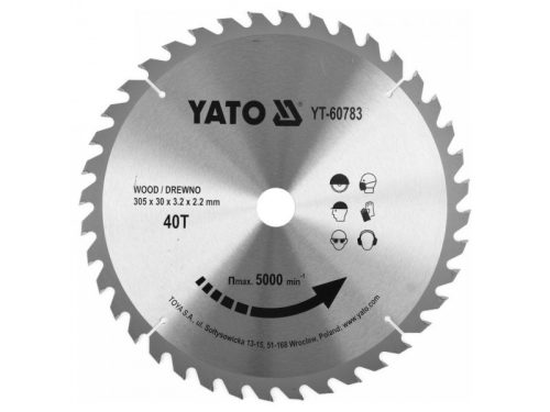 YATO Fűrésztárcsa fához 305 x 30 x 2,2 mm / 40T