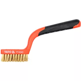 YATO Drótkefe 3 soros hajlított műa. nyéllel 180 mm