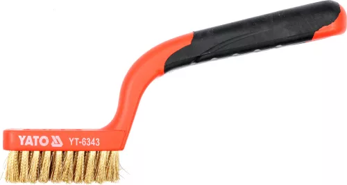 YATO Drótkefe 3 soros hajlított műa. nyéllel 180 mm