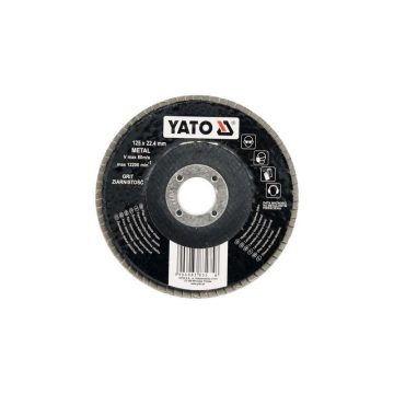 YATO Lamellás csiszolókorong döntött 125 x 22,2 mm P80